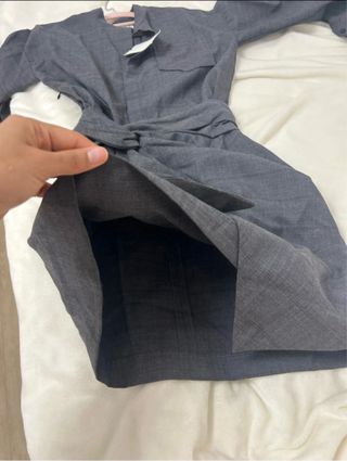 Vestido gris estilo traje Isabel Marant