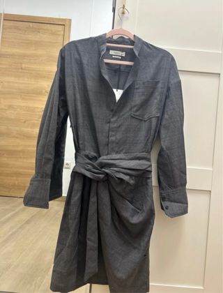 Vestido gris estilo traje Isabel Marant