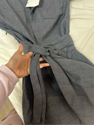 Vestido gris estilo traje Isabel Marant
