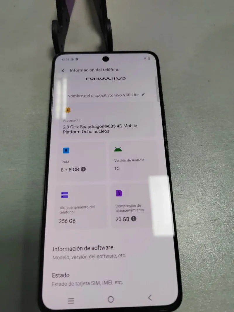 Vivo V50 lite morado afbeelding 5