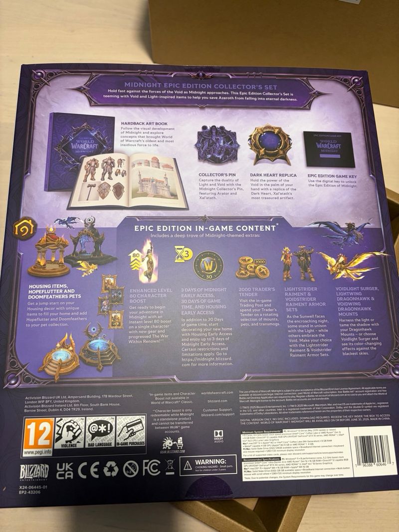 World Warcraft Midnight Edición Coleccionista WOW afbeelding 6