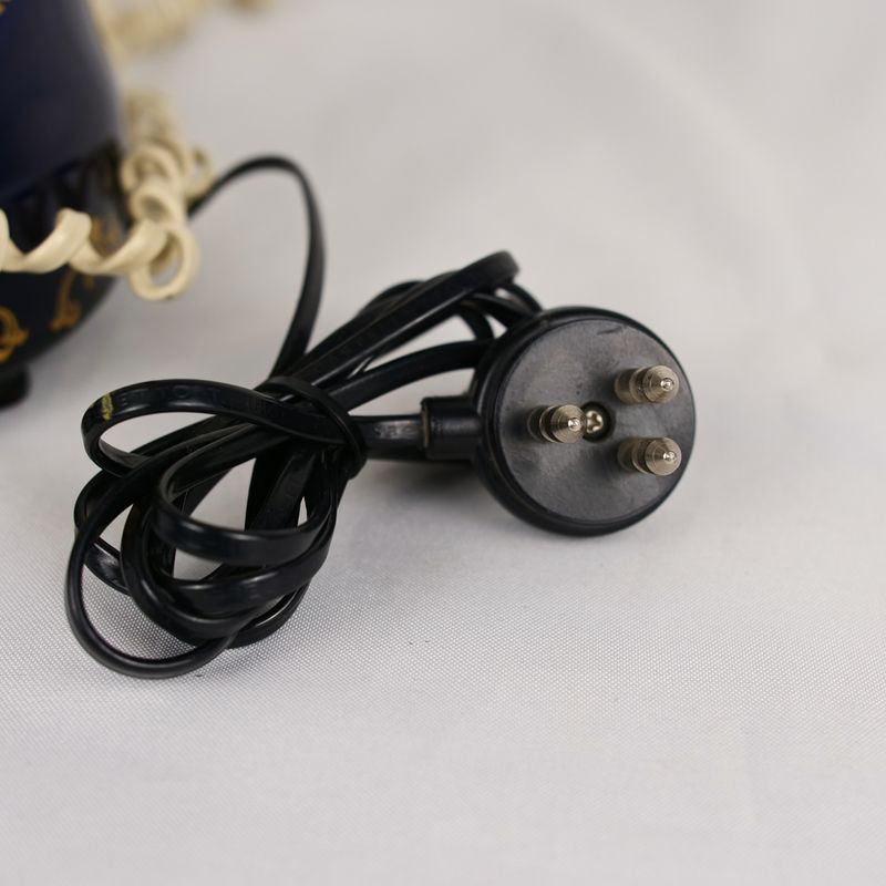 Teléfono de disco en cerámica con decoración floral afbeelding 6