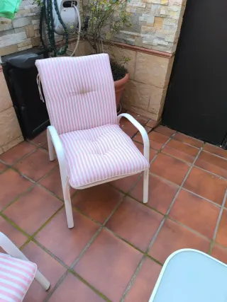 Conjunto jardín sillones y mesa