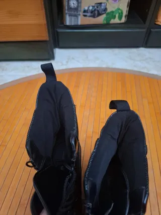 Botas militares mujer negras