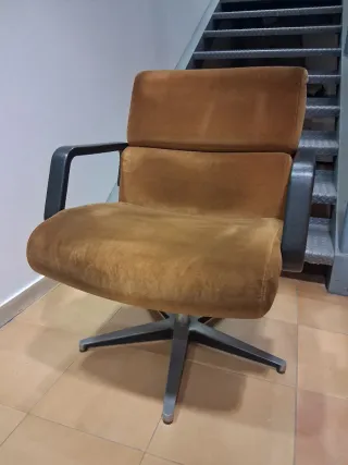 2 sillones oficina vintage terciopelo retro