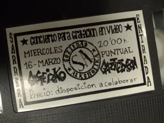Kontzertu Gaztetxean - VHS Sociedad Alkoholika