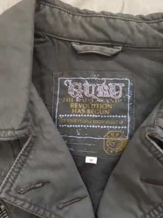 Chaqueta cruzada verde militar TallaM