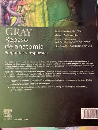 GRAY. Repaso de anatomia. Preguntas y Respuesta...