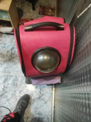 Mochila Transportín para Mascotas Rosa