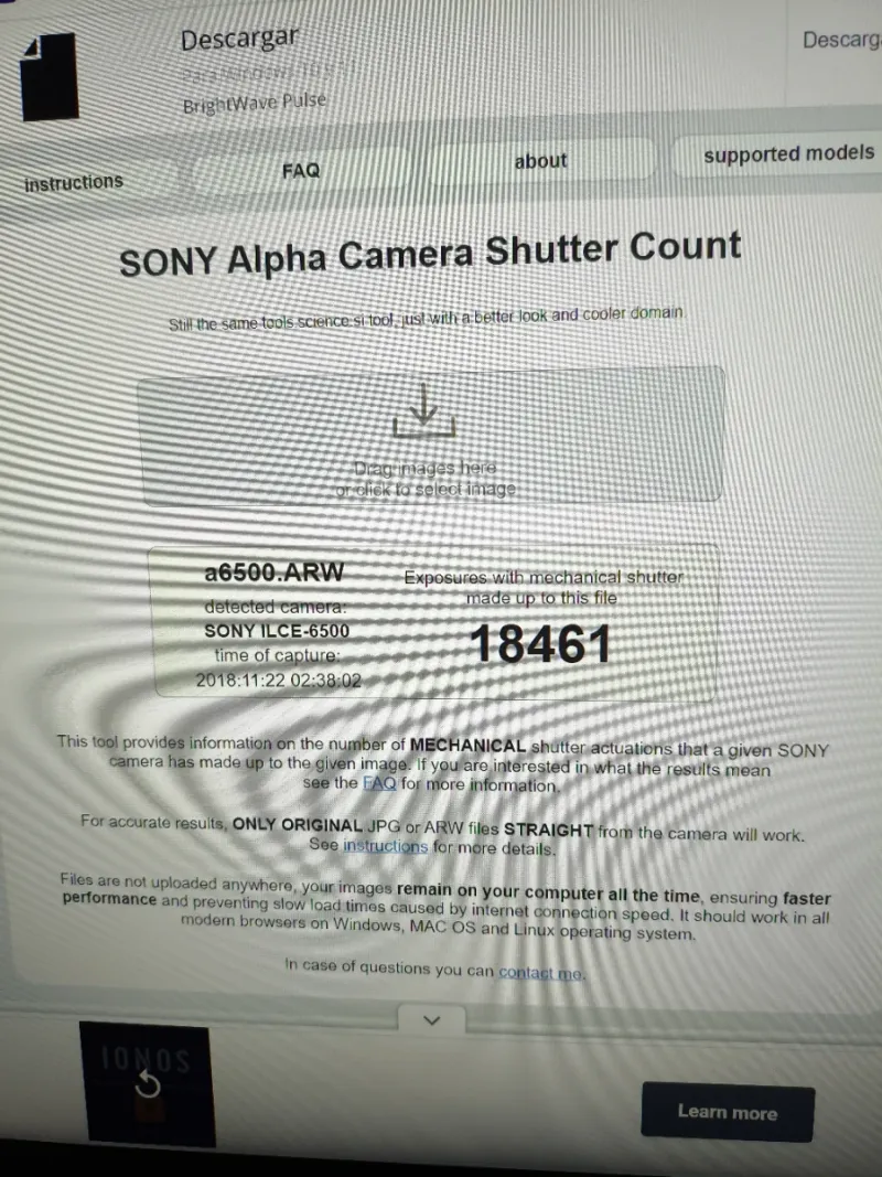 Sony a6500 Cámara Mirrorless afbeelding 3