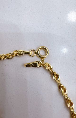 Bracciale funetta americana in oro giallo 9kt 375