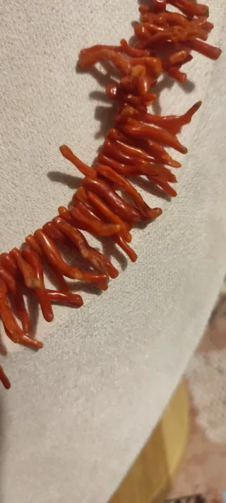 Collana vintage corallo rametti