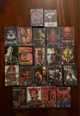 DVD wrestling WWE lote bundle
