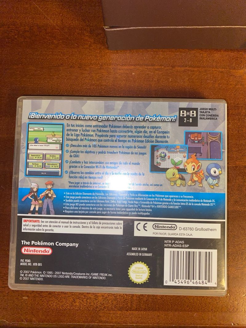Carátula Pokémon Diamante Nintendo DS afbeelding 2