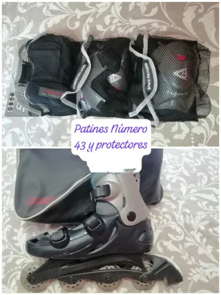 Patines Boomerang Talla 43 + Protecciones
