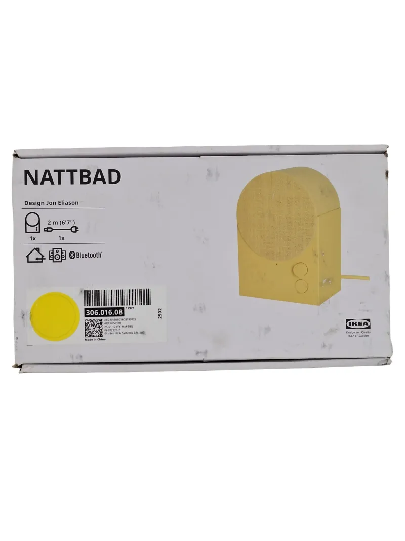 Altavoz Bluetooth IKEA NATTBAD Amarillo
