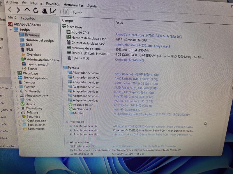 HP Prodesk Ordenador Core i5 Completo afbeelding 6