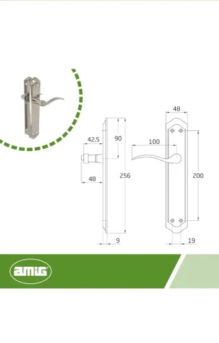 Amig - Juego de Manillas de Placa - Adecuado para