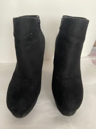 Botines negros tacón plataforma