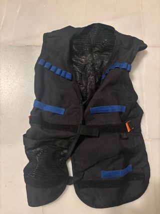 Pistola Nerf Azul y Naranja