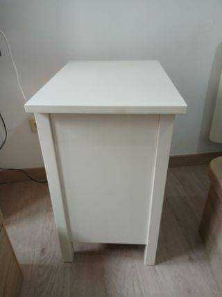 Mesitas de noche blancas (2 unidades)