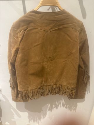 Chaqueta Elogy Ante Corta Flecos Marrón