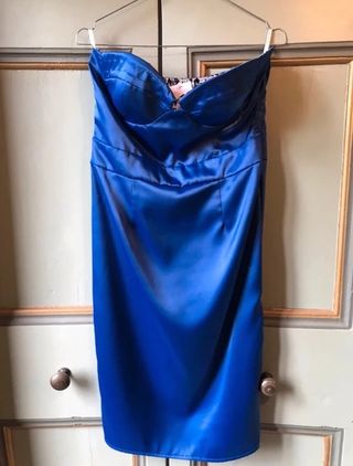 Abito tubino elegante blu elettrico