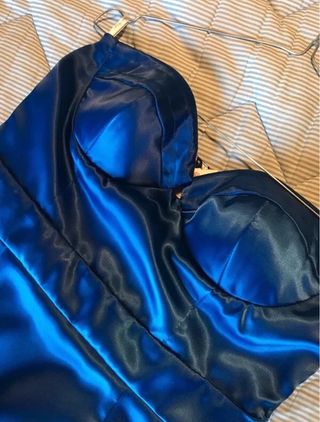 Abito tubino elegante blu elettrico