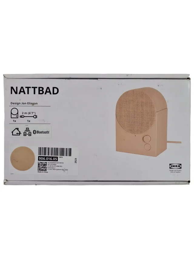 Altavoz Bluetooth Ikea Nattbad Salmón