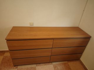 Cómoda Malm 6 cajones Ikea