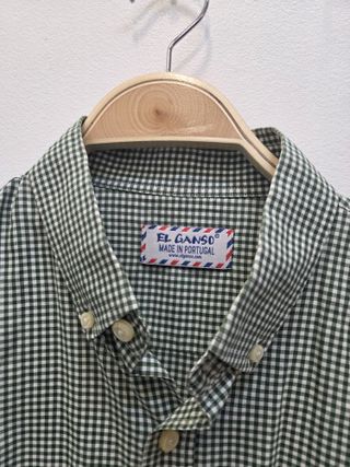 Camisa El Ganso cuadros verdes Talla 40