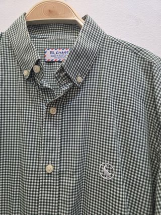 Camisa El Ganso cuadros verdes Talla 40