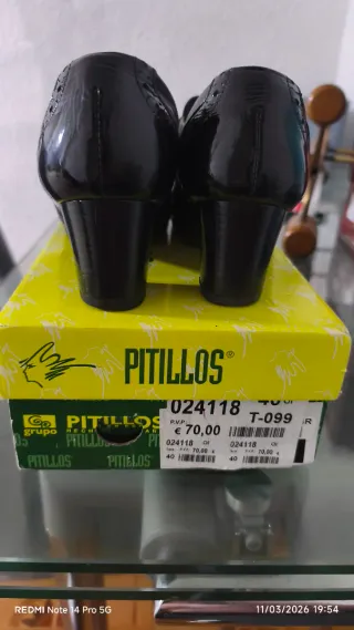 Zapatos Pitillos Negros Talla 40