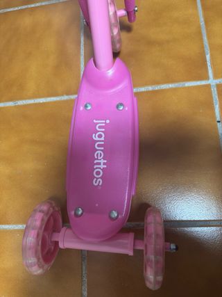 Patinete infantil rosa Juguettos
