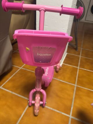 Patinete infantil rosa Juguettos