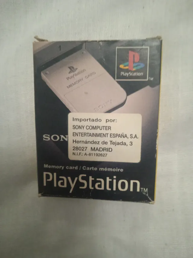 MEMORY CARD PS1,PSX SONY COMPLETA CON CAJA