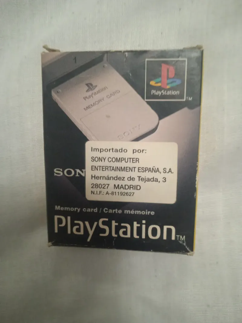 MEMORY CARD PS1,PSX SONY COMPLETA CON CAJA