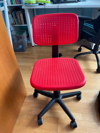 Silla Escritorio Roja Infantil