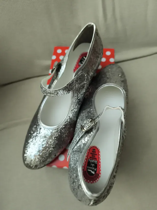 Zapatos Flamenco Purpurina Talla 40 Sin estrenar