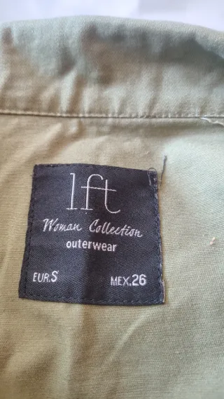 Chaqueta 1ft Mujer Talla m Verde Bordada