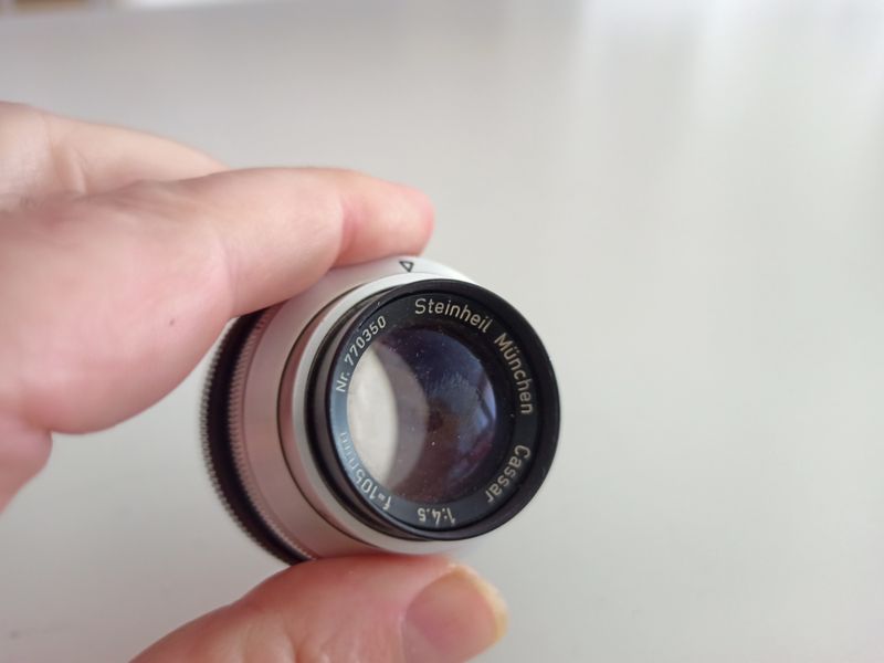 Objetivo Steinheil München Cassar 105mm f/4.5 RARO afbeelding 4