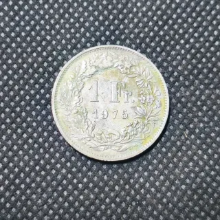 Moneda Suiza 1 Franco 1975