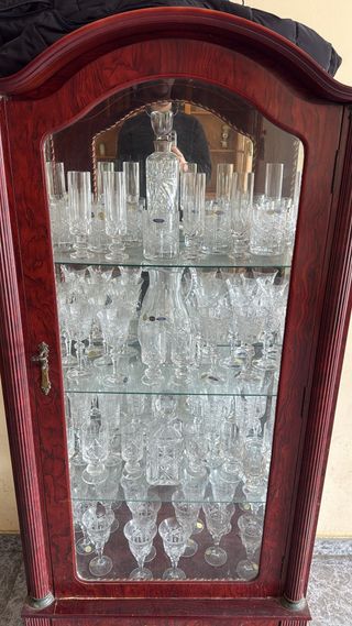 Vitrina de cristal de Bohemia