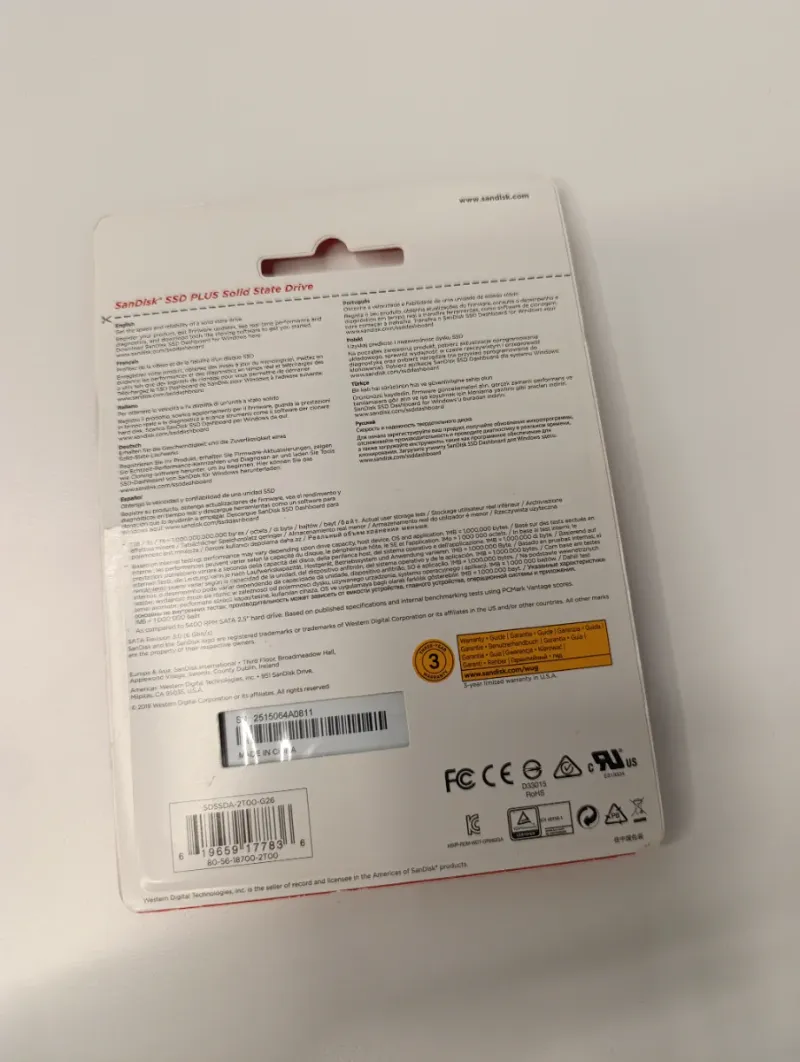 SanDisk SSD PLUS 2TB Disco Duro Estado Sólido afbeelding 2