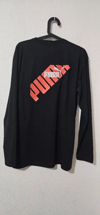 Camiseta Puma Manga Larga Negra Talla XXL
