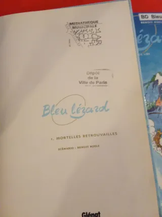 Comic Bleu lézard en francés