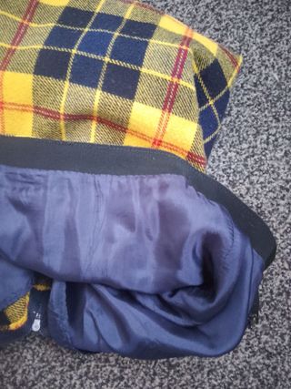 Gonna Macleod of Lewis a quadri Lana Vintage