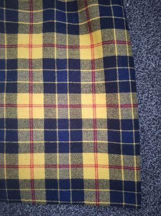 Gonna Macleod of Lewis a quadri Lana Vintage