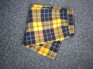 Gonna Macleod of Lewis a quadri Lana Vintage