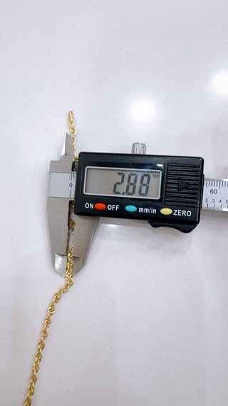 Collana funetta americana 45cm in oro 9kt 375